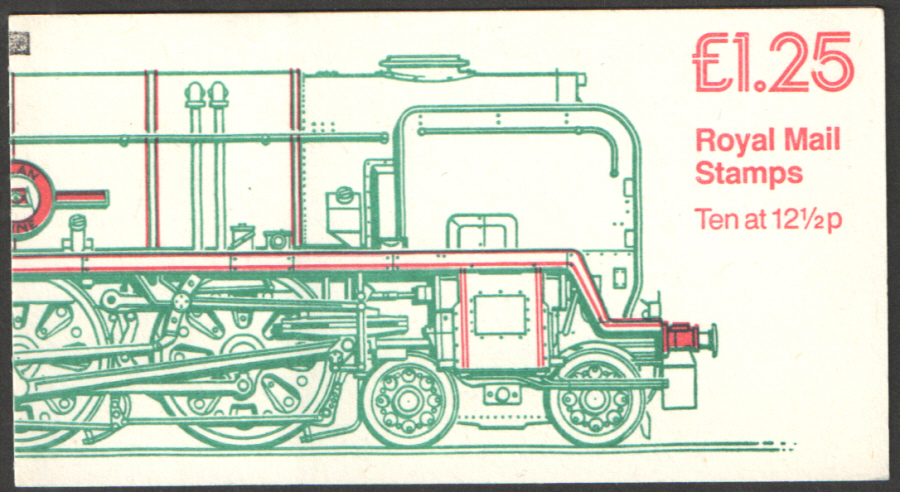 (image for) FK8A / DB7(25) + BMB Perf E1 £1.25 Railway Engines No.4 Left Margin Folded Booklet - Click Image to Close